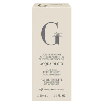 G eàu Eau de Toilette Spray for Men, 3.4 oz – PB ParfumsBelcam's Version of Acqua di Gio*