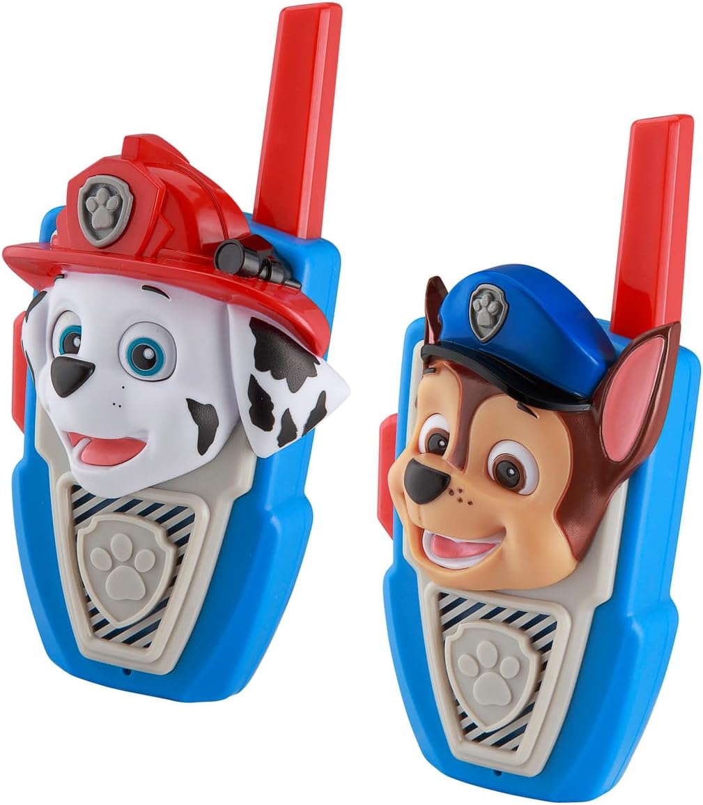 PAW Patrol Adventure Walkie Talkies - Chase & Marshall Set for Toddlers, Set of 2