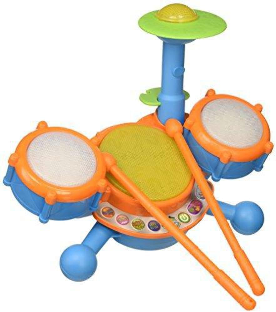 VTech KidiBeats Drum Set for Kids – Interactive Musical Toy in Orange