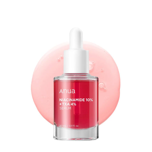 Anua Niacinamide + Tranexamic Acid Serum, 10% Niacinamide & 4% Tranexamic Acid with Ceramide, Hyaluronic Acid & Vitamin B12 for Brightening & Hydration, 30ml (1.01 fl. oz.)