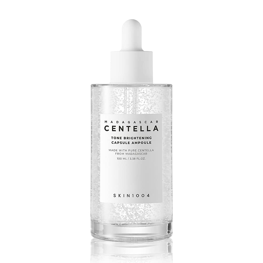 SKIN1004 Madagascar Centella Tone Brightening Capsule Ampoule – 3.38 fl.oz (100ml) | Calming, Moisturizing, and Brightening for Sensitive Skin