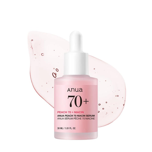 Anua Peach 70 Niacinamide Serum – Brightening & Hydrating Face Serum for Daily Use, Clean Beauty Formula (30ml / 1.01 fl. oz.)