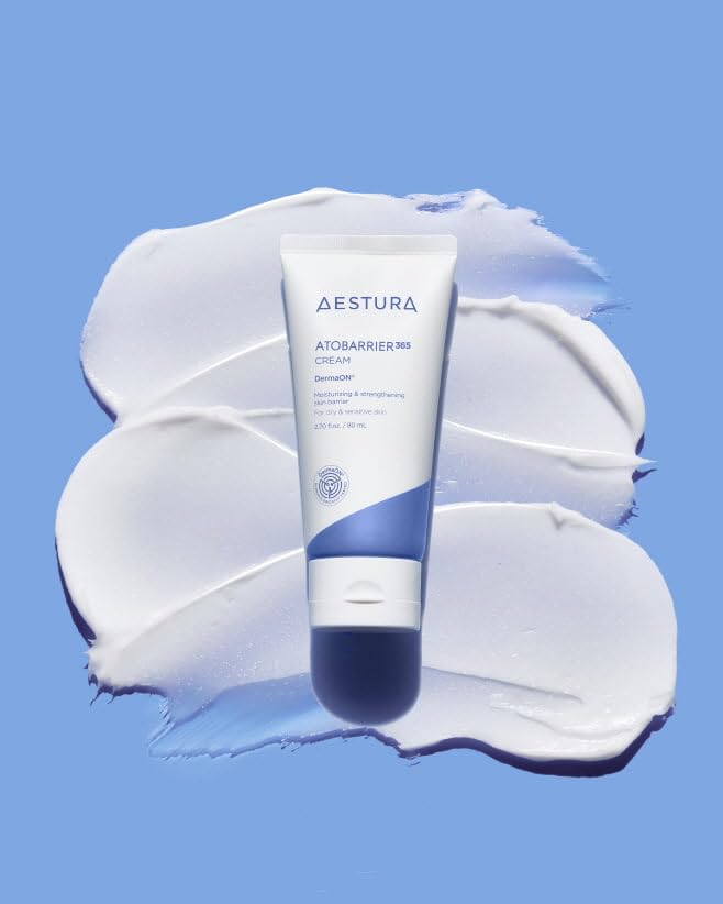 AESTURA ATOBARRIER365 Cream, 2.70 fl.oz. | Ceramide-Infused Korean Moisturizer for Dry & Sensitive Skin, 120-Hour Hydration, Barrier Repair