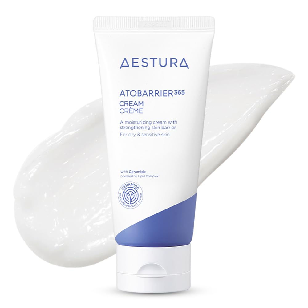 AESTURA ATOBARRIER365 Cream, 2.70 fl.oz. | Ceramide-Infused Korean Moisturizer for Dry & Sensitive Skin, 120-Hour Hydration, Barrier Repair