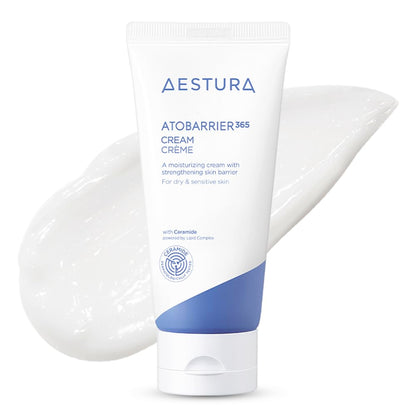 AESTURA ATOBARRIER365 Cream, 2.70 fl.oz. | Ceramide-Infused Korean Moisturizer for Dry & Sensitive Skin, 120-Hour Hydration, Barrier Repair