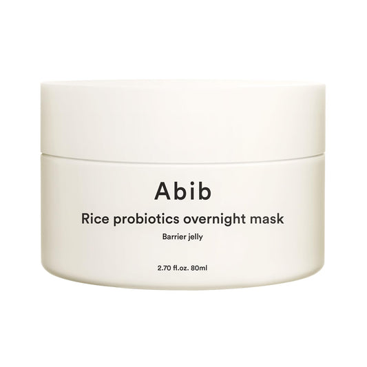 Abib Rice Probiotics Overnight Mask Barrier Jelly, 2.7 fl. oz. – Intensive Hydrating & Nourishing Sleeping Mask for Moisturized, Glass-Like Skin – Korean Skincare