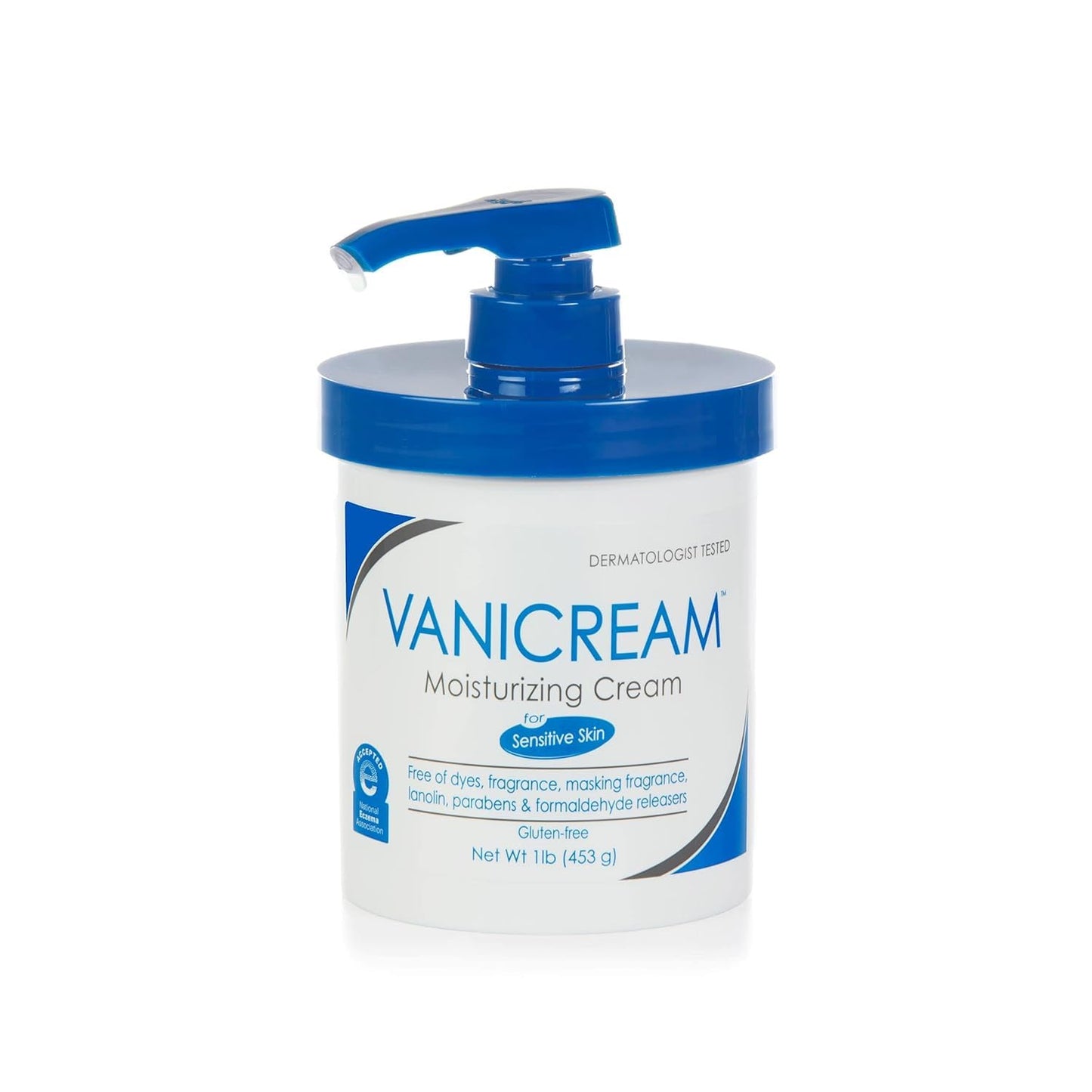 Vanicream Moisturizing Skin Cream with Pump Dispenser, 16 fl oz | Gentle, Irritant-Free Moisturizer for Sensitive Skin