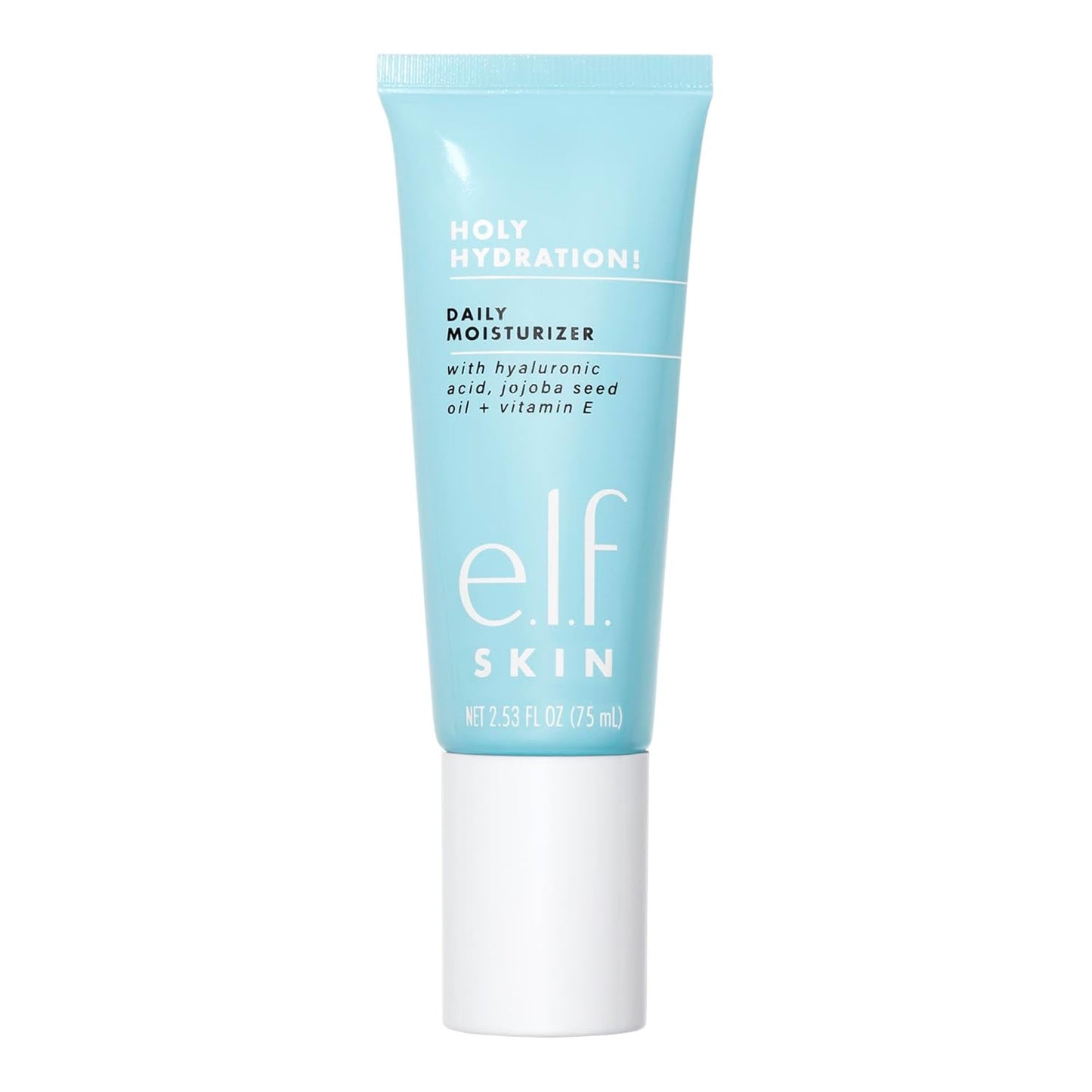 e.l.f. SKIN Holy Hydration! Daily Hydration Moisturizer, Ultra-Hydrating Formula with Aloe, Jojoba Oil & Shea Butter, 2.53 Fl Oz | Vegan & Cruelty-Free Face Cream