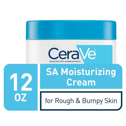 CeraVe Exfoliating Body Cream: Moisturizing Cream with Salicylic Acid, Lactic Acid, Hyaluronic Acid, Niacinamide & Ceramides – 12 oz, Fragrance-Free & Allergy-Tested