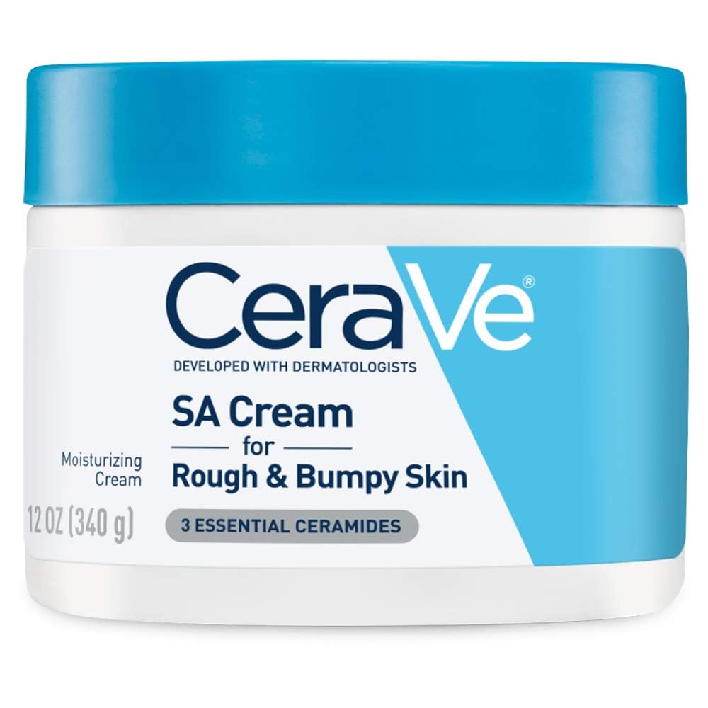 CeraVe Exfoliating Body Cream: Moisturizing Cream with Salicylic Acid, Lactic Acid, Hyaluronic Acid, Niacinamide & Ceramides – 12 oz, Fragrance-Free & Allergy-Tested