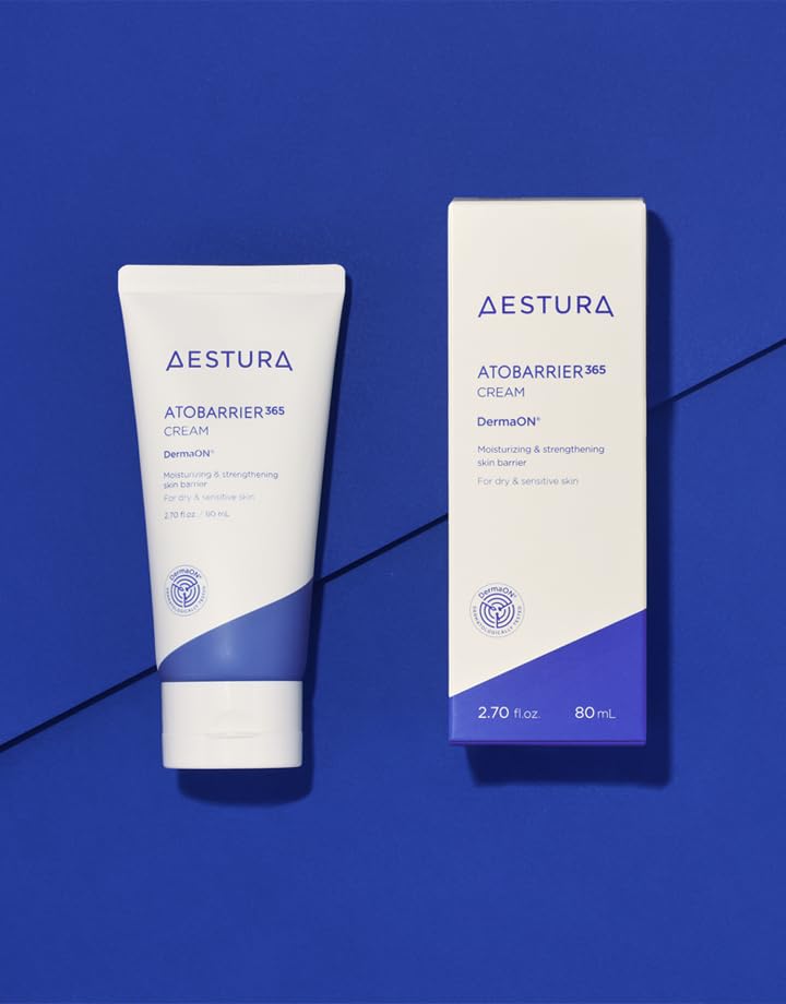 AESTURA ATOBARRIER365 Cream, 2.70 fl.oz. | Ceramide-Infused Korean Moisturizer for Dry & Sensitive Skin, 120-Hour Hydration, Barrier Repair