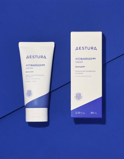 AESTURA ATOBARRIER365 Cream, 2.70 fl.oz. | Ceramide-Infused Korean Moisturizer for Dry & Sensitive Skin, 120-Hour Hydration, Barrier Repair