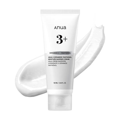 ANUA 3 Ceramide Panthenol Moisture Barrier Cream – Hydrating Face Moisturizer for Normal Skin, Centella, Non-Comedogenic, 100ml (3.38 fl oz)