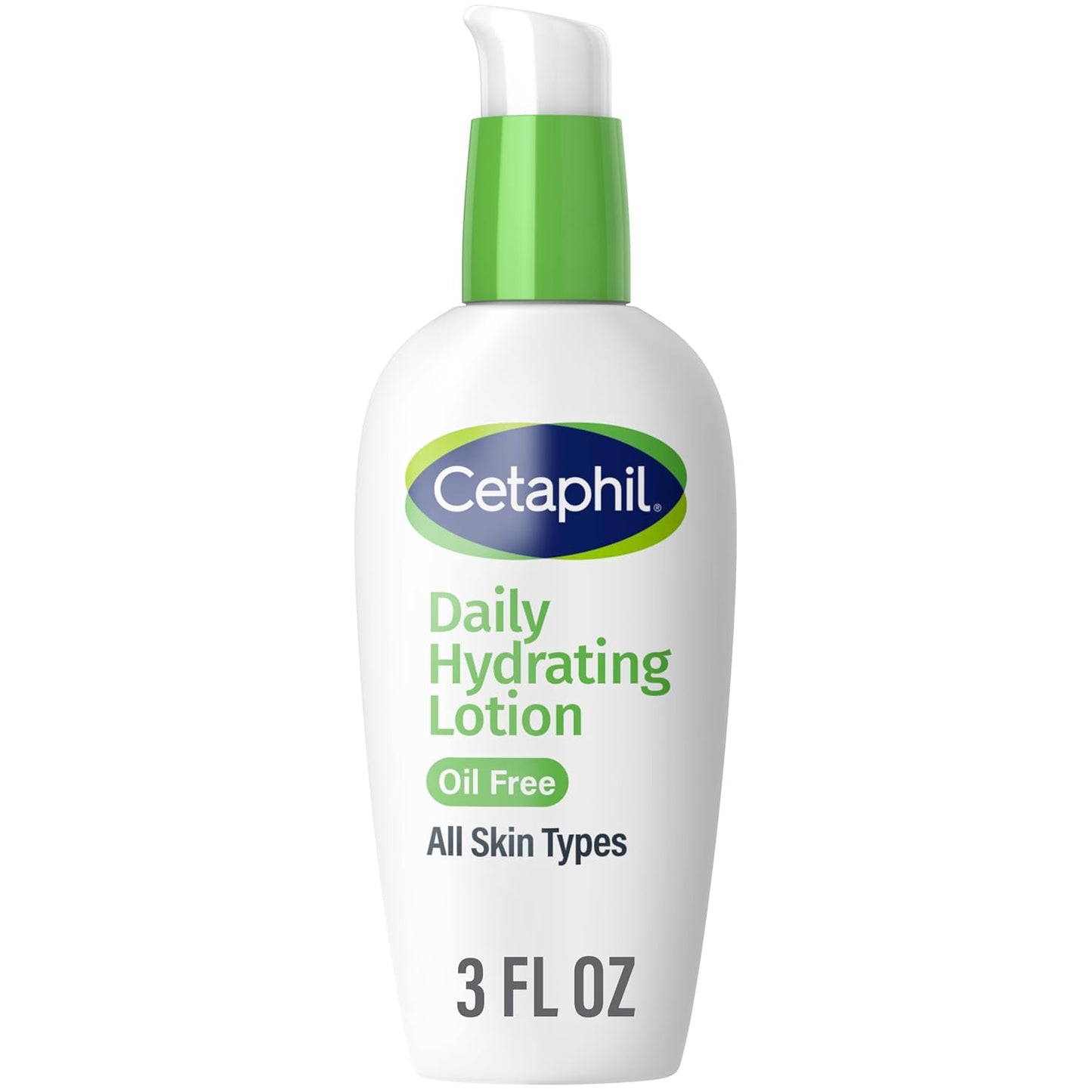 Cetaphil Daily Hydrating Facial Lotion with Hyaluronic Acid, 3 fl oz | 24-Hour Moisture for Combination Skin, Fragrance-Free