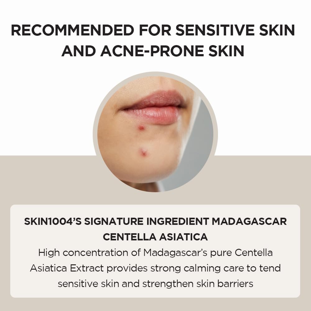 SKIN1004 Madagascar Centella Asiatica Ampoule Facial Serum – 3.38 fl.oz (100ml) | Calming, Hydrating, and Soothing Serum for Sensitive Skin