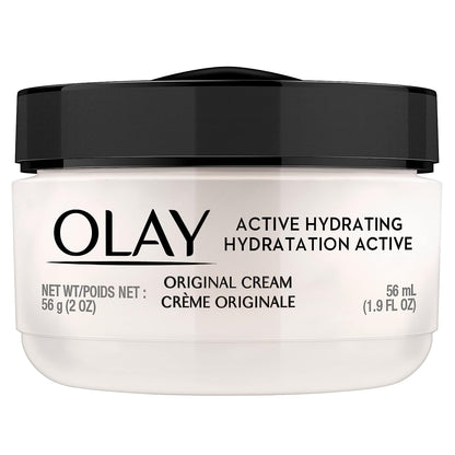 Olay Active Hydrating Face Moisturizer, 1.9 fl oz | Nourishing Daily Cream for All Skin Types