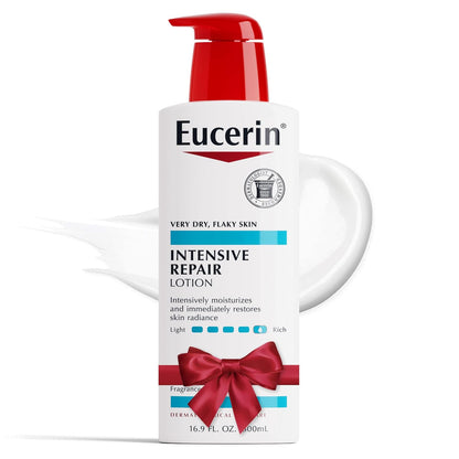 Eucerin Intensive Repair Body Lotion, 16.9 Fl Oz | Fragrance-Free Moisturizer with Alpha Hydroxy for Very Dry, Flaky Skin