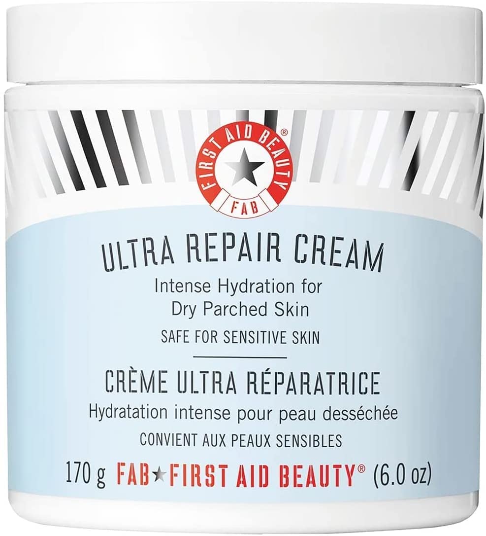 First Aid Beauty Ultra Repair Cream: Intense Hydration Face & Body Moisturizer with Whipped Colloidal Oatmeal – Clinically Proven to Strengthen Skin Barrier in 7 Days, 6 oz