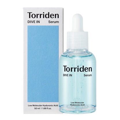 Torriden DIVE-IN Low-Molecular Hyaluronic Acid Serum, 1.69 fl. oz. – Deep Hydration for Dry Skin, Vegan, Clean & Cruelty-Free Formula