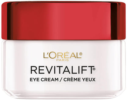 L'Oréal Paris Skincare Revitalift Anti-Wrinkle & Firming Eye Cream with Pro Retinol, Dark Circle Treatment, Fragrance-Free, 0.5 oz.