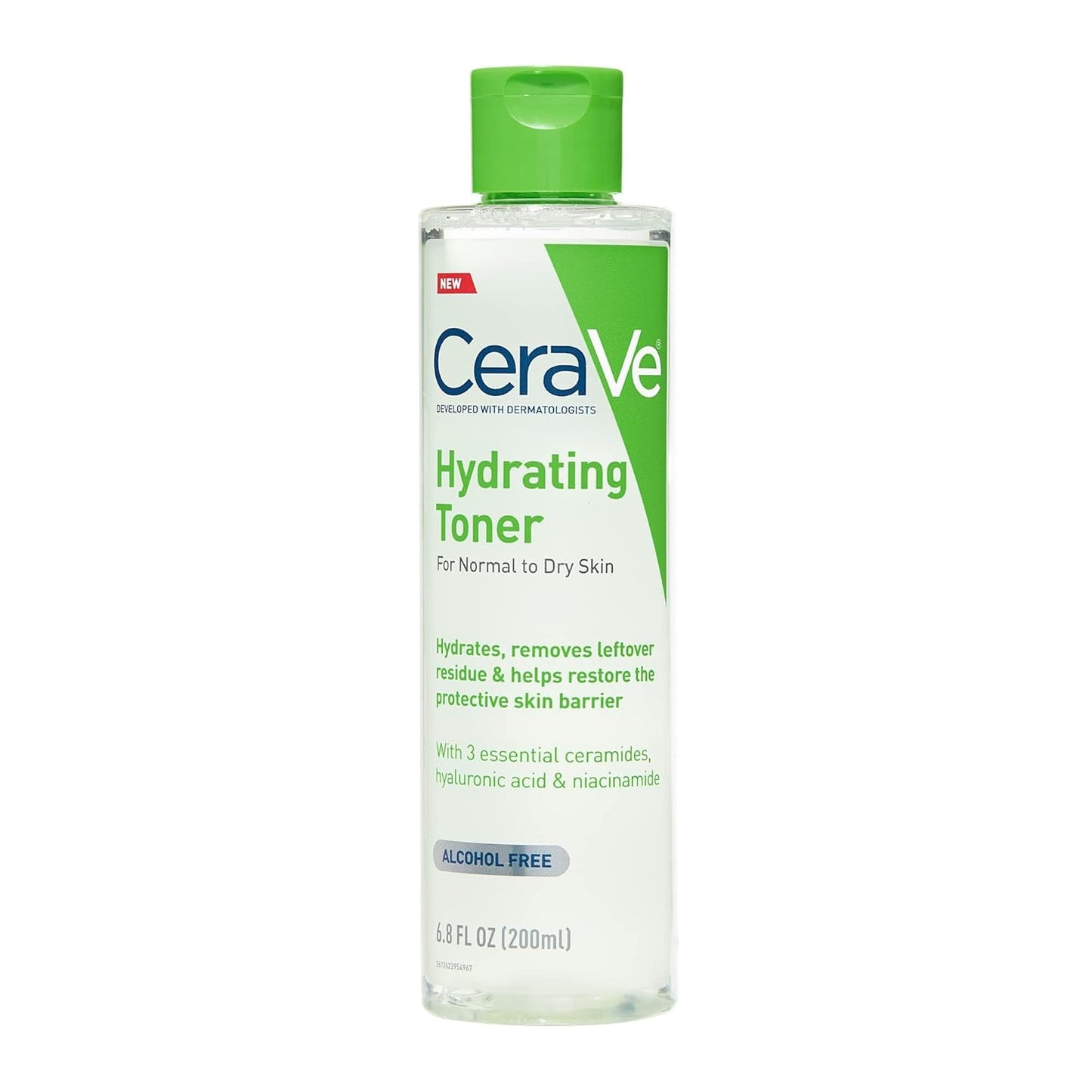 CeraVe Hydrating Toner for Face with Hyaluronic Acid, Niacinamide & Ceramides, Fragrance-Free & Non-Comedogenic, 6.8 Fl Oz for Sensitive, Dry Skin