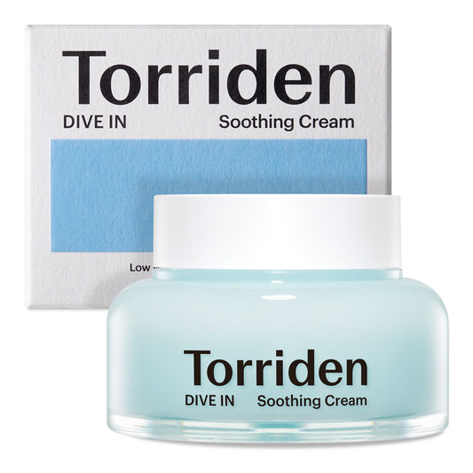 Torriden DIVE-IN Hyaluronic Acid Soothing Cream, 3.38 fl. oz. – Revitalizing Facial Moisturizer for Sensitive, Dry Skin – Fragrance-Free, Alcohol-Free, No Colorants