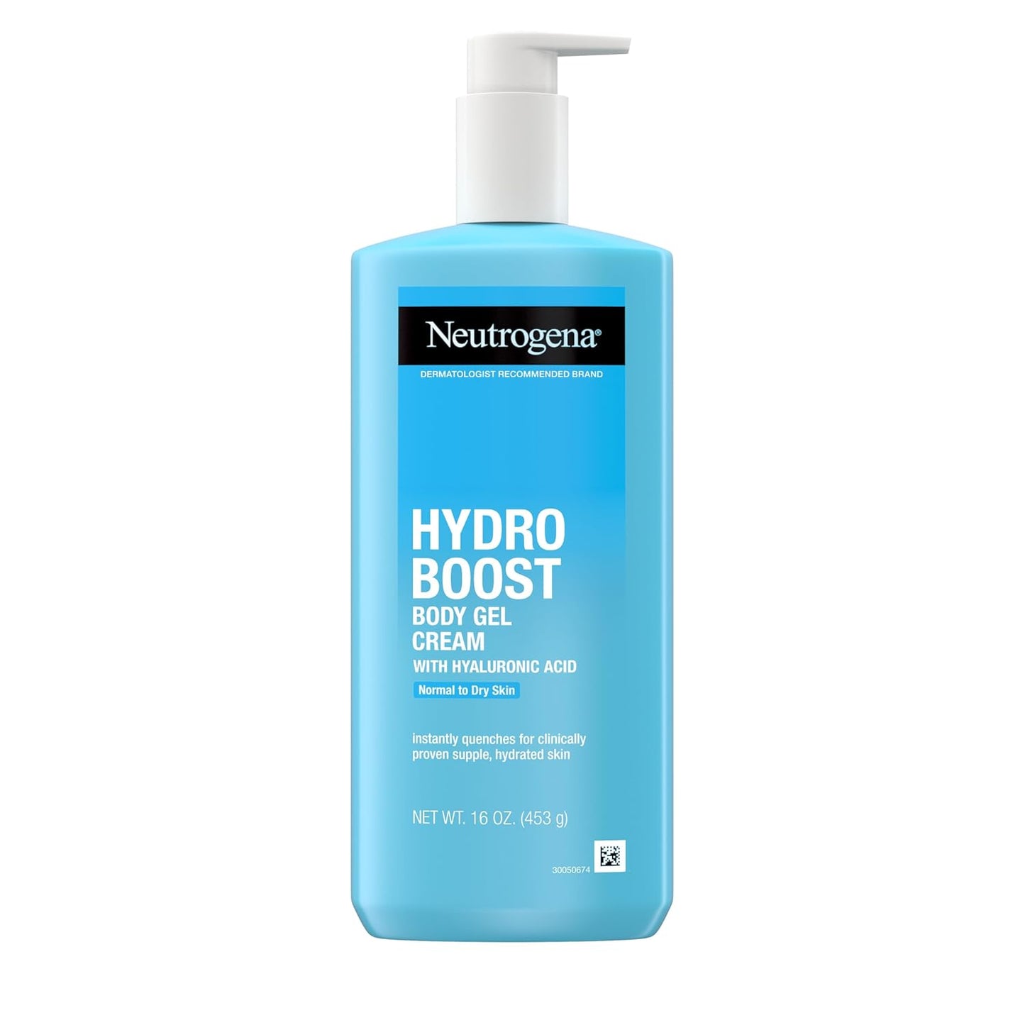 Neutrogena Hydro Boost Body Gel Cream, 16 oz – Hydrating Body Lotion with Hyaluronic Acid for Normal to Dry Skin, Lightweight & Fragrance-Free