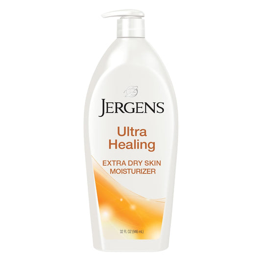 Jergens Ultra Healing Dry Skin Moisturizer, 32 oz | Body & Hand Lotion with HYDRALUCENCE Blend, Vitamins C, E, & B5 for Extra Dry Skin