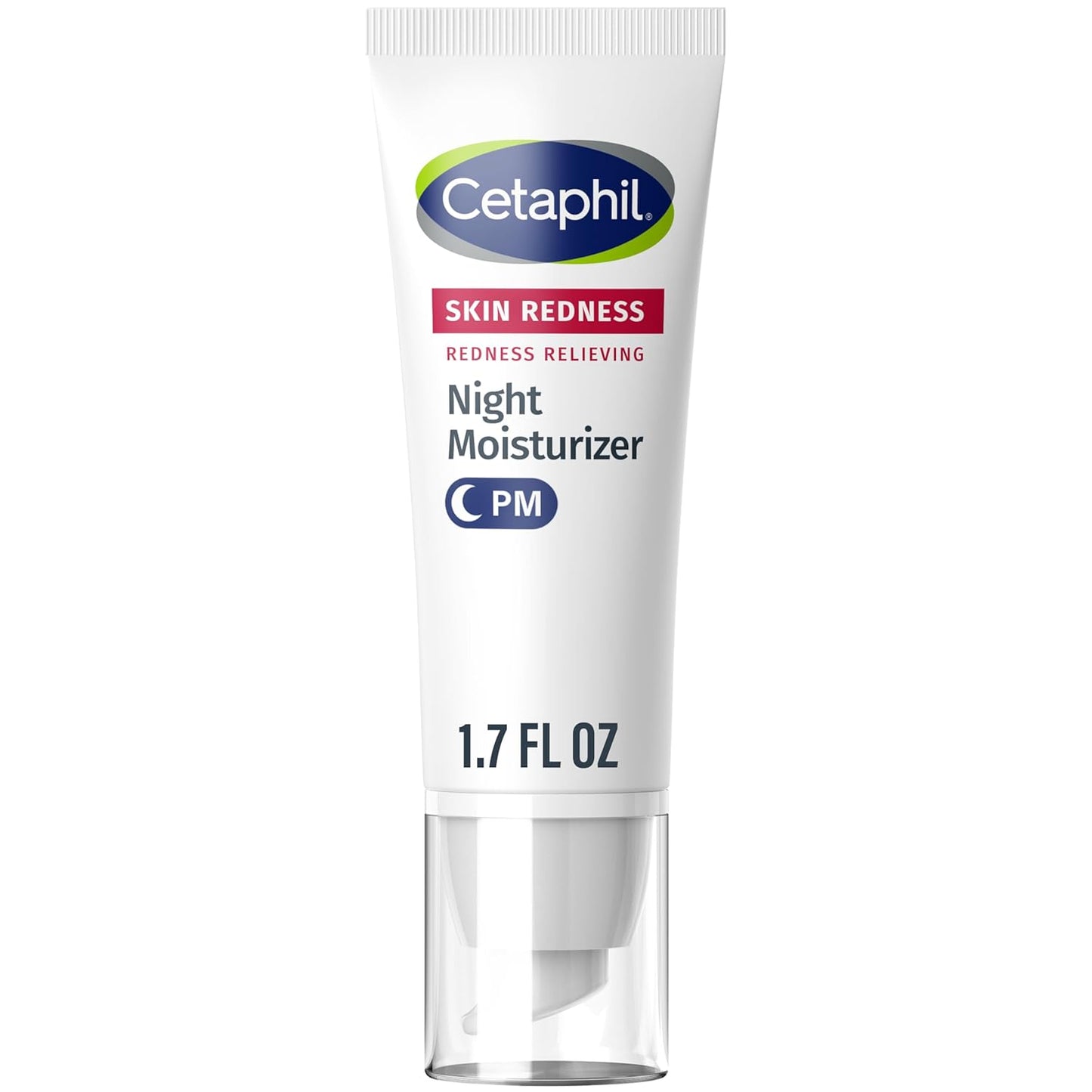 Cetaphil Night Cream, 1.7 fl oz | Redness Relieving Night Moisturizer for Dry, Redness-Prone Skin, Hypoallergenic & Fragrance-Free Face Cream