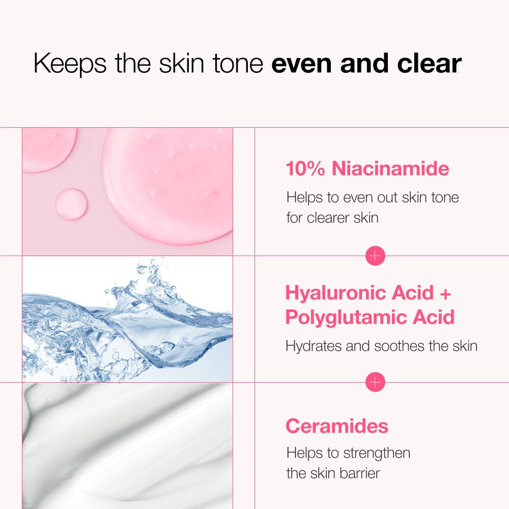 Anua Niacinamide + Tranexamic Acid Serum, 10% Niacinamide & 4% Tranexamic Acid with Ceramide, Hyaluronic Acid & Vitamin B12 for Brightening & Hydration, 30ml (1.01 fl. oz.)