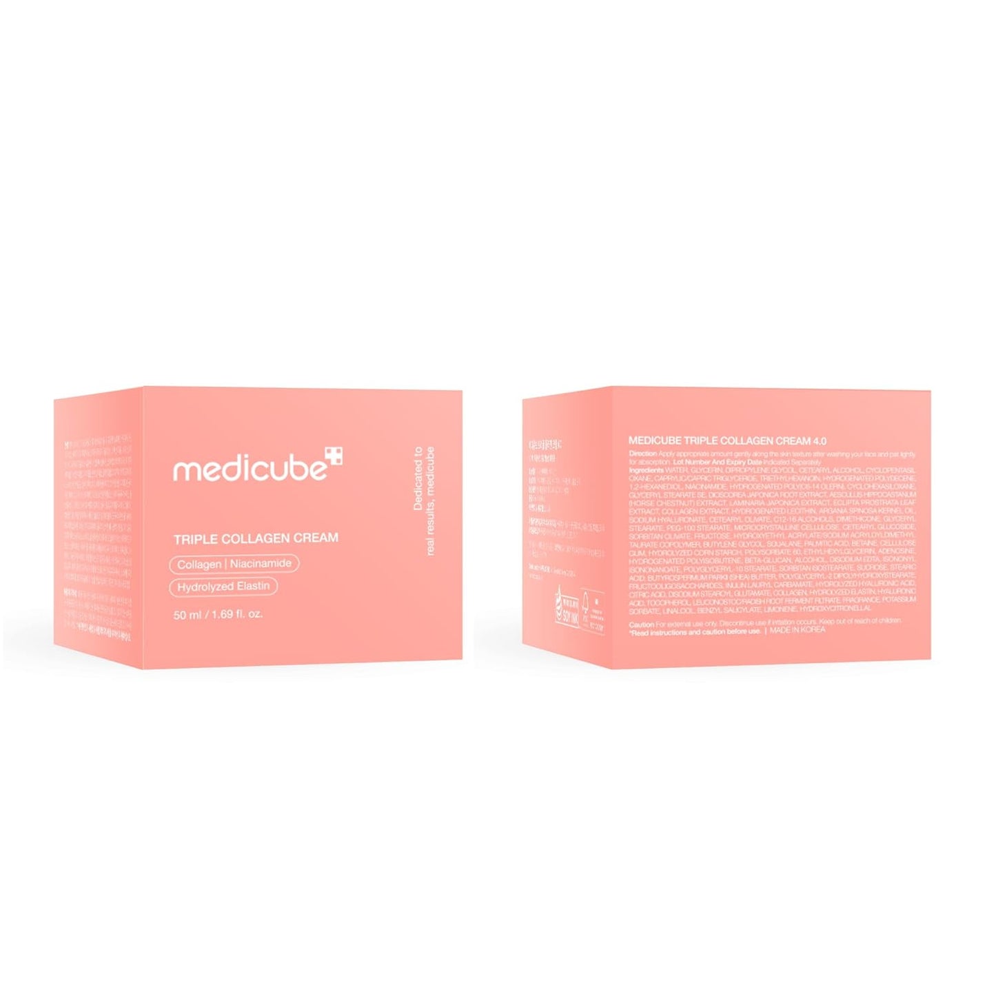 Medicube Triple Collagen Cream, 1.69 oz – Hydrating & Firming Moisturizer with Hyaluronic Acid, Premium Elastin, and Shea Butter for Smooth, Plump Skin