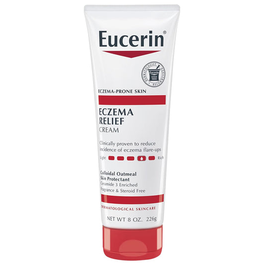 Eucerin Eczema Relief Cream: Full Body Lotion for Eczema-Prone Skin – Moisturizing and Soothing Body Cream, 8 oz Tube