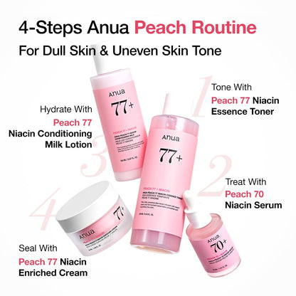 Anua Peach 70 Niacinamide Serum – Brightening & Hydrating Face Serum for Daily Use, Clean Beauty Formula (30ml / 1.01 fl. oz.)