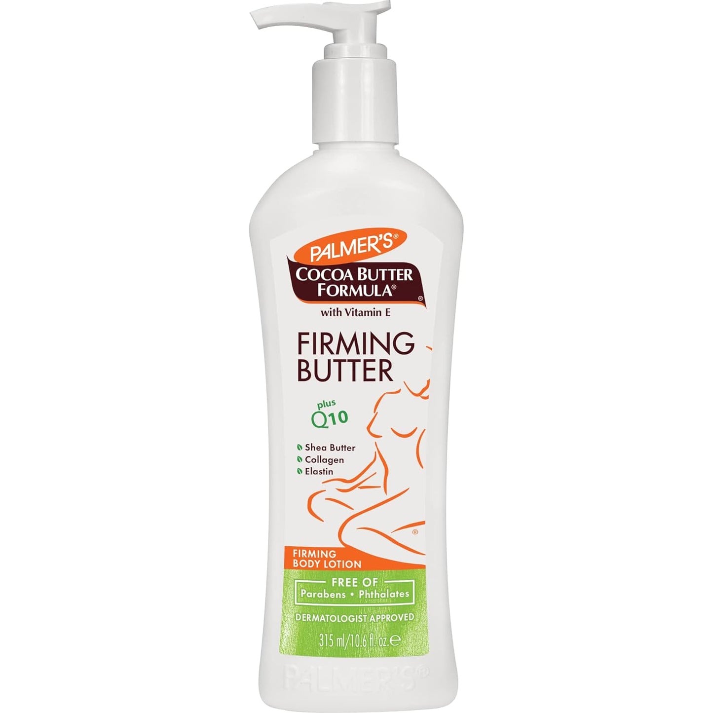 Palmer's Cocoa Butter Formula Firming Butter Body Lotion, 10.6 Fl Oz | With Vitamin E, Q10, Shea Butter, Collagen & Elastin for Postpartum Skin Care