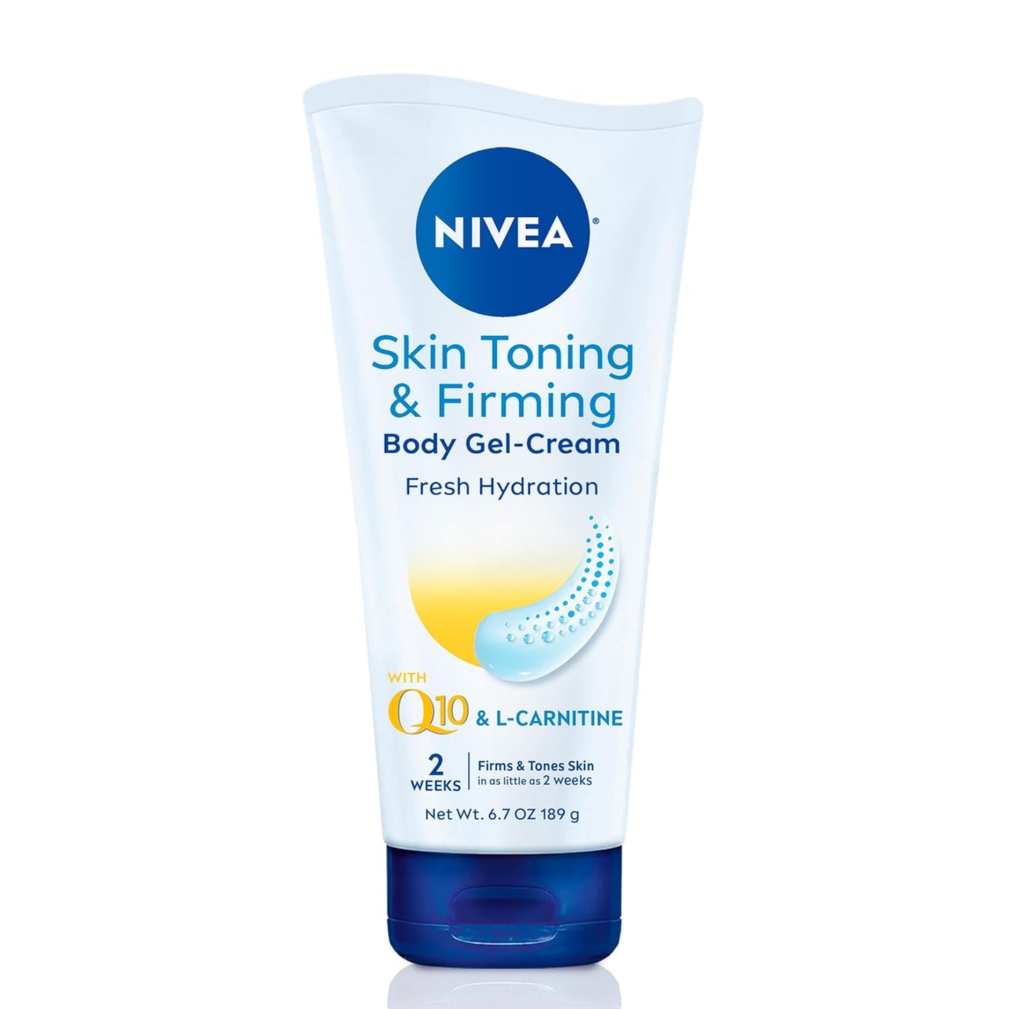 NIVEA Skin Firming and Toning Body Gel Cream with Q10, 6.7 oz | Firming and Moisturizing Body Cream