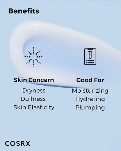 COSRX Hyaluronic Acid Moisturizing Cream – 3.52 oz | Rich Hydration for Sensitive Skin, Long-Lasting Moisturizer, Korean Skin Care