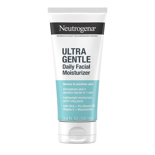 Neutrogena Daily Facial Moisturizer, 3.4 Fl. Oz | Fragrance-Free, Hydrating Moisturizer for Sensitive & Dry Skin with Vitamin B3, Pro-Vitamin B5 & Vitamin E