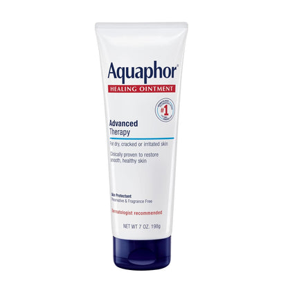 Aquaphor Healing Ointment, 7 Oz Tube | Advanced Therapy Skin Protectant for Dry Skin, Minor Cuts, Burns, and Dry Cuticles