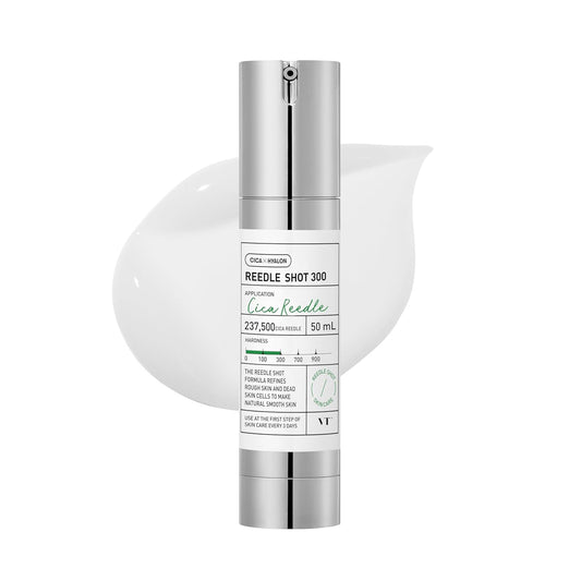 VT Cosmetics CICA Reedle Shot 300, 1.69 fl. oz. (50ml) – Advanced Night Exosome Microneedling Serum with Centella Asiatica, Hyaluronic Acid & Propolis for Skin Repair