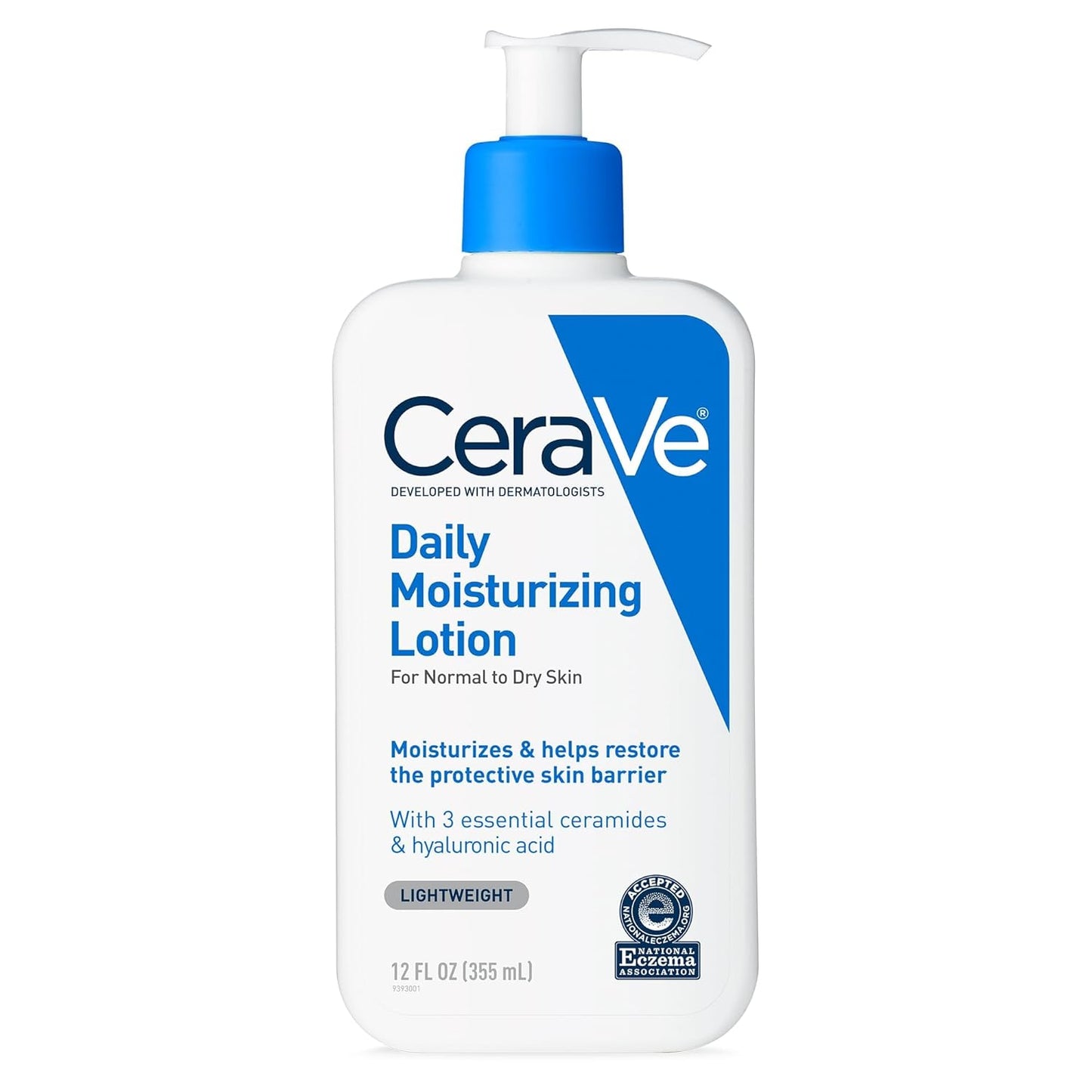 CeraVe Daily Moisturizing Lotion, 12 oz | Hydrating Body and Face Moisturizer for Dry Skin with Hyaluronic Acid and Ceramides