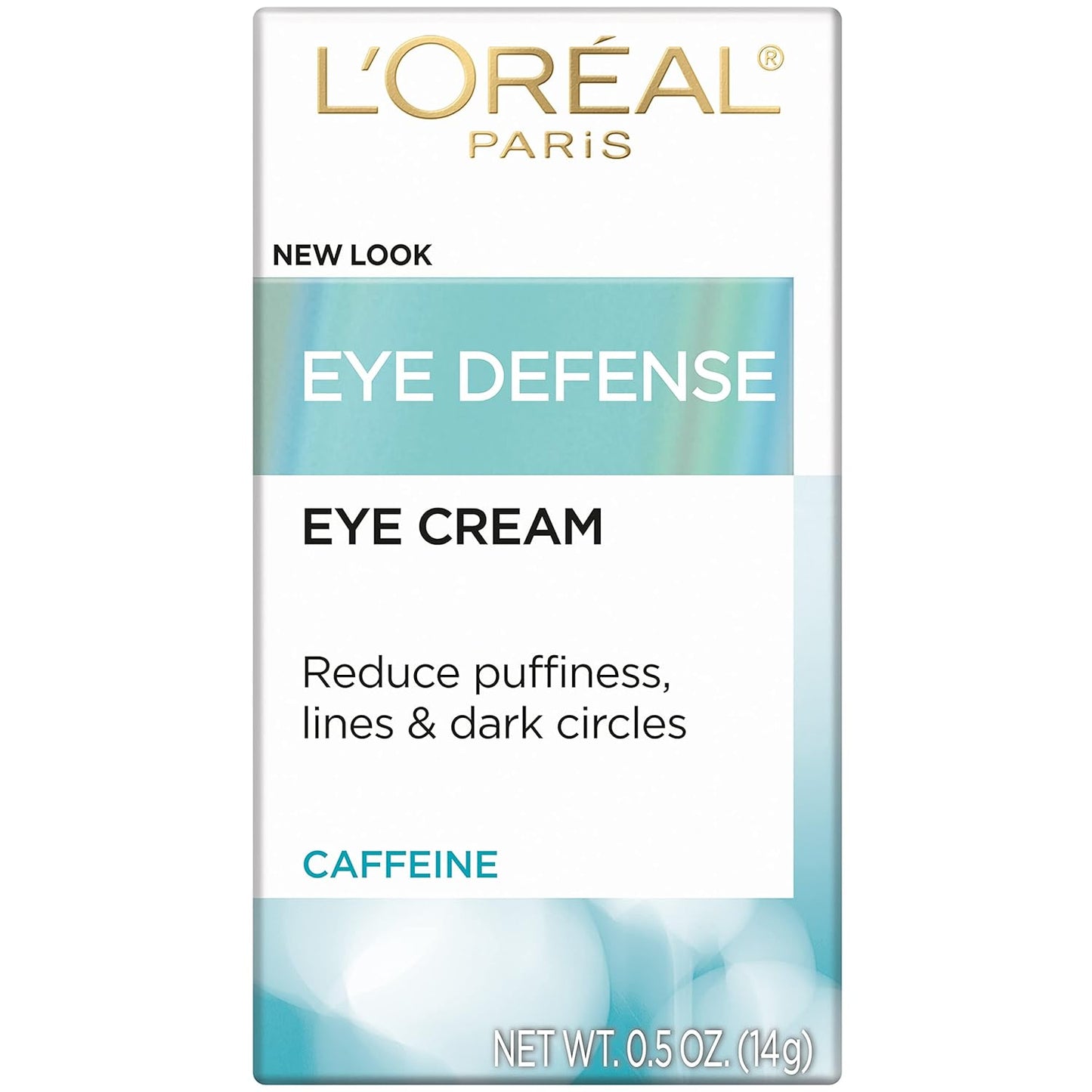 L'Oréal Paris Dermo-Expertise Eye Defense Cream with Caffeine & Hyaluronic Acid, 0.5 oz – Anti-Aging Eye Cream for Puffiness & Fine Lines