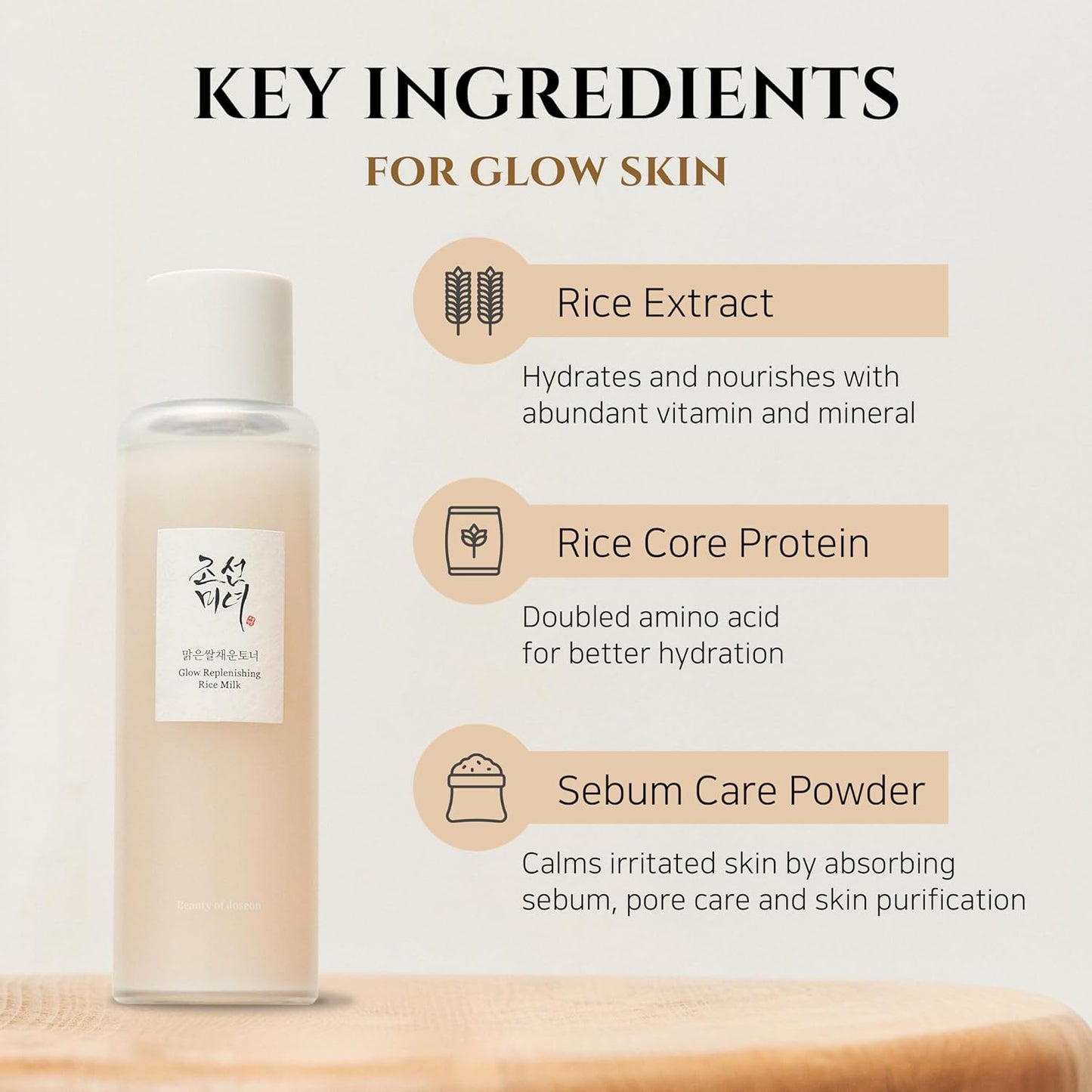 Beauty of Joseon Glow Replenishing Rice Facial Toner | Sebum Control & Moisturizing for Oily/Combination Skin, Korean Skincare, 150ml (5.07 fl.oz)