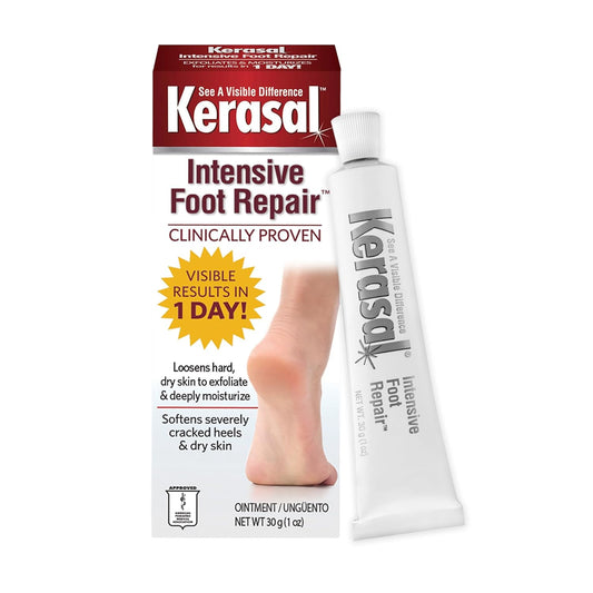 Kerasal Intensive Foot Repair Skin Healing Ointment, 1 oz | Cracked Heels & Dry Feet Treatment