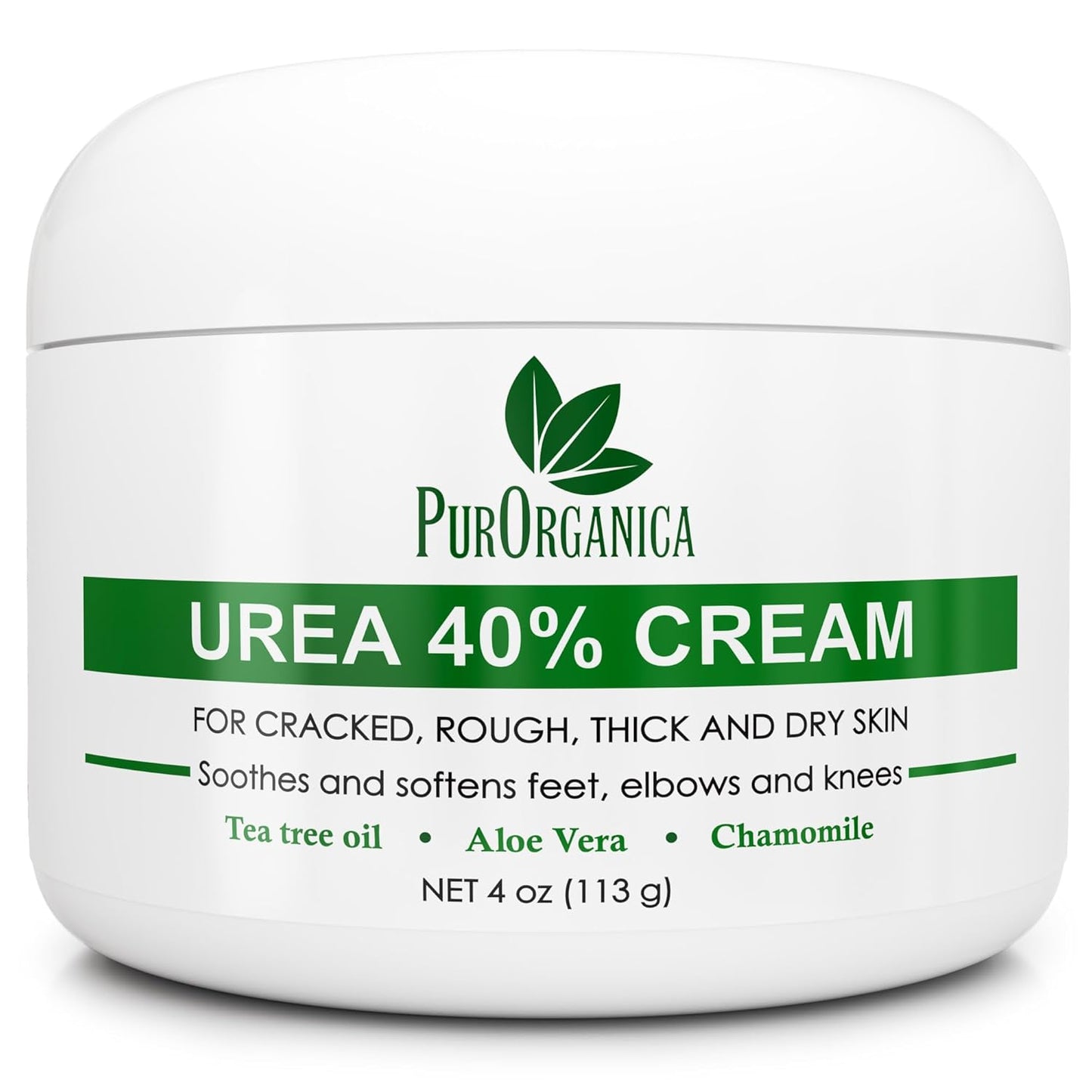 Urea 40% Cream – Made in USA, Foot Cream for Thick, Cracked, Rough Skin, Callus & Corn Remover, Toenail Softener & Dead Skin Treatment