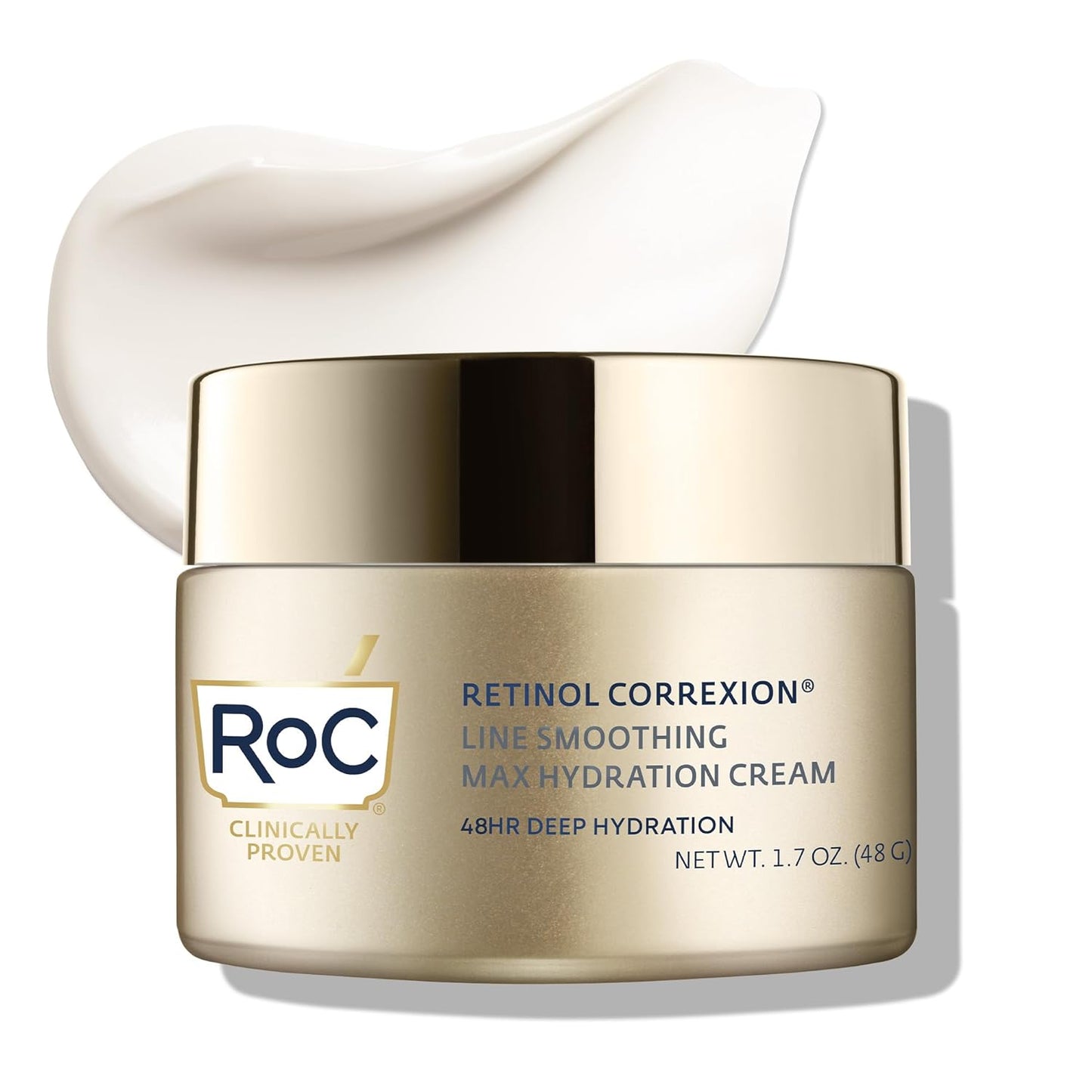 RoC Retinol Correxion Max Anti-Aging Face Moisturizer with Hyaluronic Acid, 1.7 Oz | Daily Hydration for Fine Lines and Dark Spots