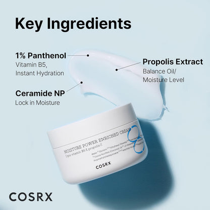 COSRX Hyaluronic Acid Moisturizer for Day & Night, 50ml (1.69 fl.oz) | Pro Vitamin B5, Propolis Extract & Ceramide for Long-Lasting Hydration, Ideal for Dry & Sensitive Skin