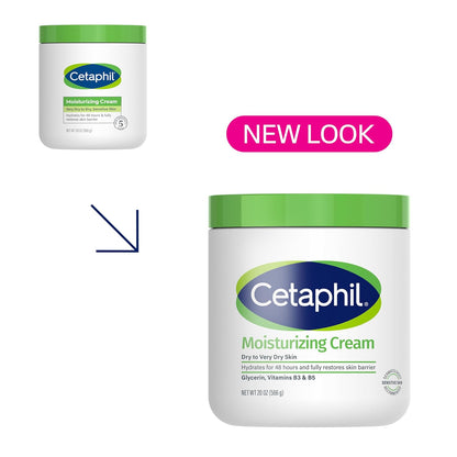 Cetaphil Hydrating Face & Body Moisturizer Cream, 20 oz | For Dry to Very Dry, Sensitive Skin | Fragrance-Free & Non-Comedogenic