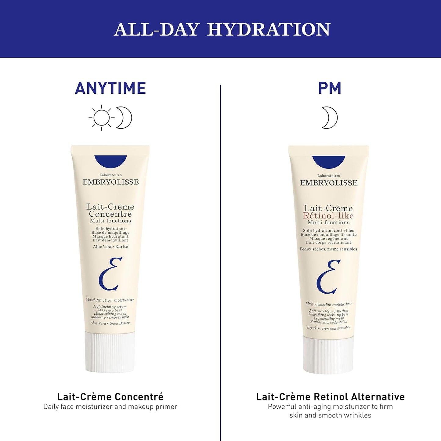 Embryolisse Lait-Crème Concentré: Multifunctional Moisturizer, Primer, and Makeup Remover with Shea Butter & Aloe Vera – Suitable for All Skin Types"