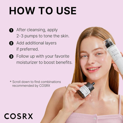 COSRX 6X Peptide Collagen Booster Toner Serum – Niacinamide & Hyaluronic Acid Facial Essence for Skin Renewal, Hydrating & Paraben-Free, Korean Skin Care, 5.07 fl oz (150mL)