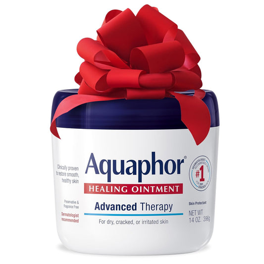 Aquaphor Healing Ointment: Advanced Therapy Skin Protectant for Dry, Cracked Skin, Minor Cuts & Burns – Multi-Purpose Moisturizer, 14 oz Jar